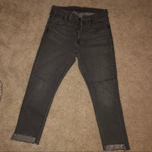 Grey high waist Levi denim
